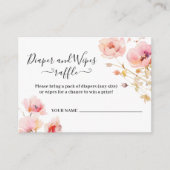 ROZE BLOEMEN BOHO WATERVERF LUIER RAFFLE INFORMATIEKAARTJE (Voorkant)