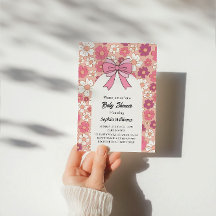 Roze Bloemen Boog Baby shower – Meisje Baby shower