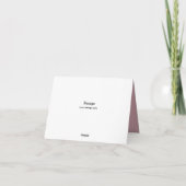  Roze Bloemen & Boog Dank u kaart (Achterkant)