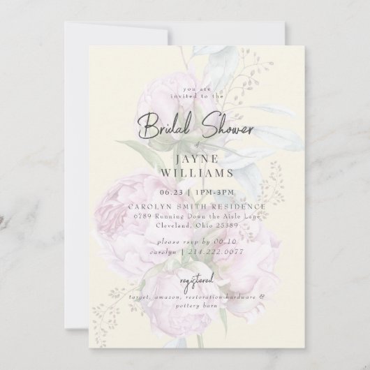 Roze Bloemen Bord Geel Vrijgezellenfeest Kaart (Voorkant)