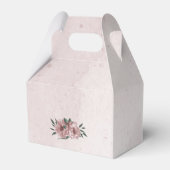  roze bloemen botanische bruiloft bedankdoosjes (Achterkant)