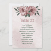  roze bloemen botanische kaart (Voorkant)