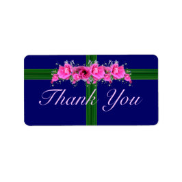 Roze bloemen Bouquet Hartelijk dank, Stickers - la