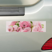 Roze bloemen Bouquet, Romance liefdeshuwelijk Bumpersticker (Op auto)