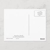 Roze bloemen briefkaart (Achterkant)