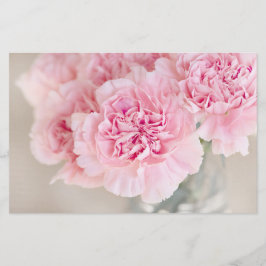 Roze bloemen briefpapier