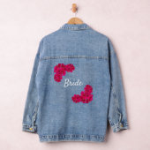 Roze Bloemen Bruid Denim Jacket (Hangar)
