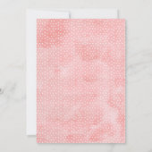 Roze Bloemen Bruids Brunch Bruids Douche Uitnodigi Kaart (Achterkant)