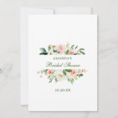 Roze Bloemen Bruidsbruiloft Spelkaart Kaart (Achterkant)