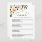 Roze Bloemen Bruidsbruiloft Spelkaart Kaart (Voorkant / Achterkant)