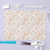 Roze Bloemen Bruidsdouche Tissuepapier (Craft)