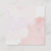 Roze Bloemen Bruiloft Detail Behuizing kaart (Achterkant)