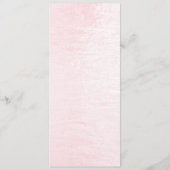 Roze Bloemen Bruiloft Menu (Achterkant)