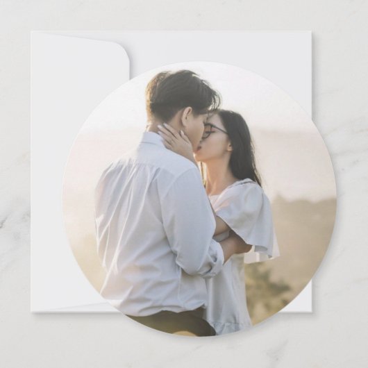 Roze bloemen bruiloft met uitzondering van de date save the date (Achterkant)