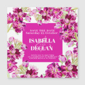 Roze bloemen bruiloft met uitzondering van de datu (Voorkant)