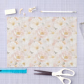 Roze Bloemen Bruiloftsreceptie Tissuepapier (Craft)