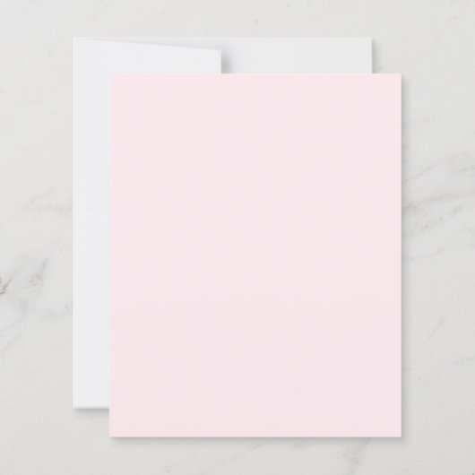 Roze bloemen buigt boog verjaardagsuitnodiging (Achterkant)