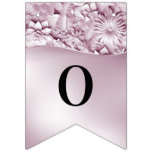 Roze Bloemen Bunting Vlag Vlaggetjes (Tweede vlag)