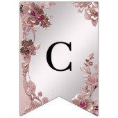 Roze  Bloemen Bunting Vlag Vlaggetjes (Eerste vlag)