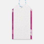 roze bloemen cadeaulabel (Achterkant)