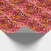 Roze bloemen cadeaupapier (Hoek)