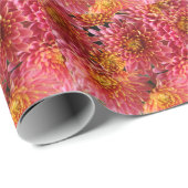 Roze bloemen cadeaupapier (Rol Hoek)