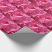 roze bloemen cadeaupapier (Hoek)