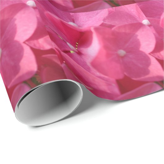 roze bloemen cadeaupapier (Rol Hoek)