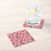 Roze Bloemen Camouflage Onderzetter Set (Insitu)