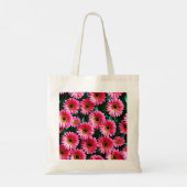 Roze bloemen Canvas tas (Achterkant)