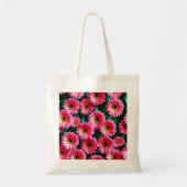 Roze bloemen Canvas tas (Voorkant)