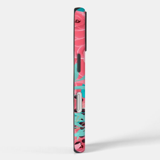 roze bloemen Case-Mate iPhone case (Achterkant / Rechts)