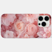 Roze bloemen Case-Mate iPhone case (Achterkant (horizontaal))