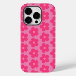 Roze bloemen Case-Mate iPhone 14 pro hoesje