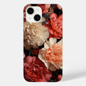 Roze bloemen Case-Mate iPhone case (Achterkant)