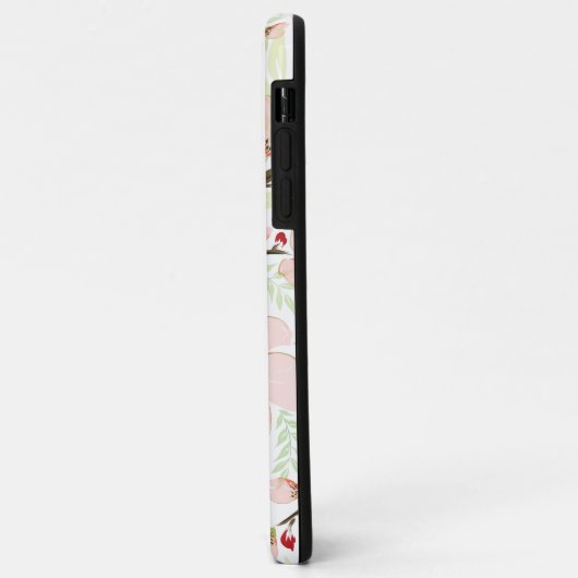 Roze bloemen Case-Mate iPhone case (Achterkant/links)