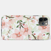 Roze bloemen Case-Mate iPhone case (Achterkant (horizontaal))