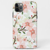Roze bloemen Case-Mate iPhone case (Achterkant)