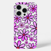 Roze bloemen Case-Mate iPhone case (Achterkant)