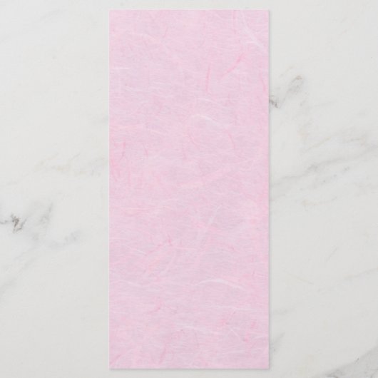 Roze Bloemen Cherry Blossom Wedding Menu Kaart (Achterkant)