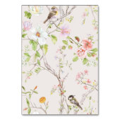 Roze Bloemen Chinoiserie Bruiloft Kaart (Achterkant)