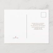 Roze Bloemen Chinoiserie Bruiloft RSPV Uitnodiging Briefkaart (Achterkant)