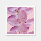 Roze Bloemen Cocktail Papieren servetten (Voorkant)