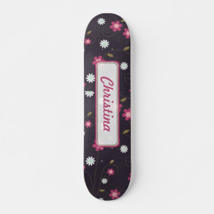 Roze Bloemen Comp Skateboard
