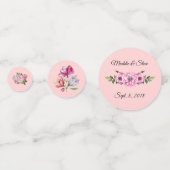 Roze Bloemen Confetti (Achterkanten)