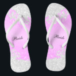 Roze Bloemen & Confetti Glitters | Bruiloft Teenslippers<br><div class="desc">Bruidsfeest Flip Flop-schoenen klaar om te personaliseren. ⭐Dit product is 100% aanpasbaar. Grafische elementen en/of tekst kunnen worden toegevoegd, verwijderd, verplaatst, vergroot/verkleind, gewijzigd, gedraaid, enz... 99% van mijn ontwerpen in mijn winkel zijn in lagen gemaakt. Dit maakt het gemakkelijk om de grafische elementen en tekst te vergroten/verkleinen en te verplaatsen,...</div>