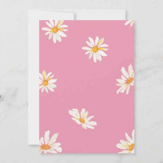 Roze Bloemen Coquette Een Lucky Duck Verjaardag Kaart (Achterkant)