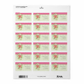  Roze Bloemen Cottage Droom Etiket (Full Sheet)
