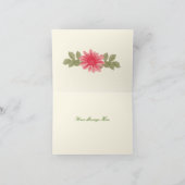 Roze Bloemen Custom Dank u Kaarten (Binnen)