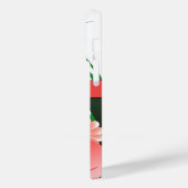  Roze Bloemen Custom Name Hibiscus Floral Case-Mate iPhone Case (Achterkant / Links)